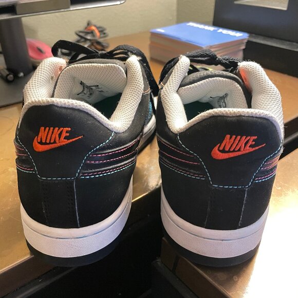 Nike Air Prestige III Sneakers Black Blue Yellow Womens Size 9 US 394656-437 - Picture 4 of 8